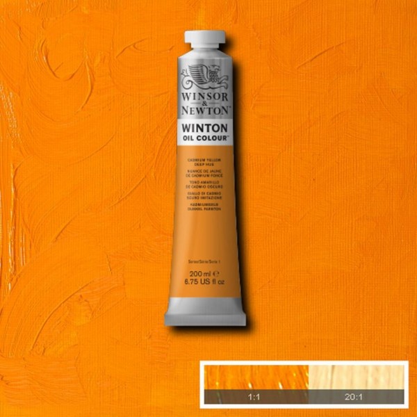 Tubo Olio Winton 200 ml Giallo Cadmio scuro 115