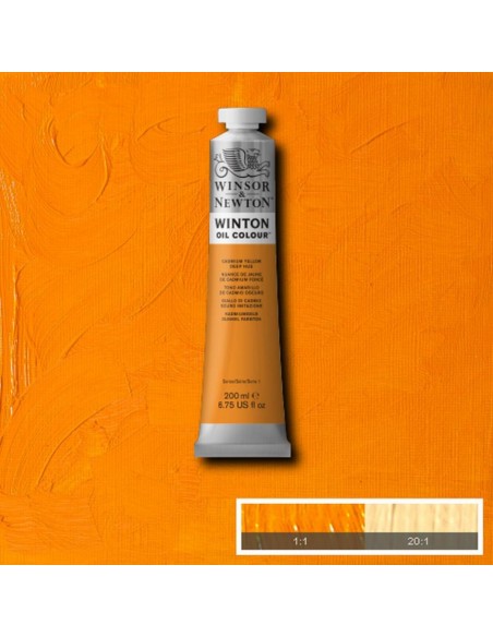 Tubo Olio Winton 200 ml Giallo Cadmio scuro 115