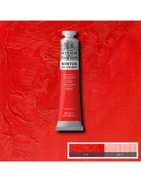 Tubo Olio Winton 200 ml Rosso Cadmio 95