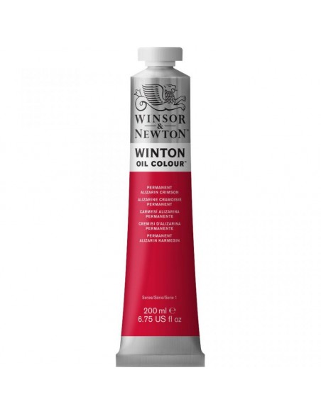 Tubo Olio Winton 200 ml Alizarin cremisi permanente 468