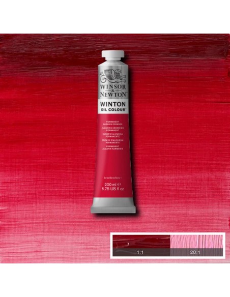 Tubo Olio Winton 200 ml Alizarin cremisi permanente 468