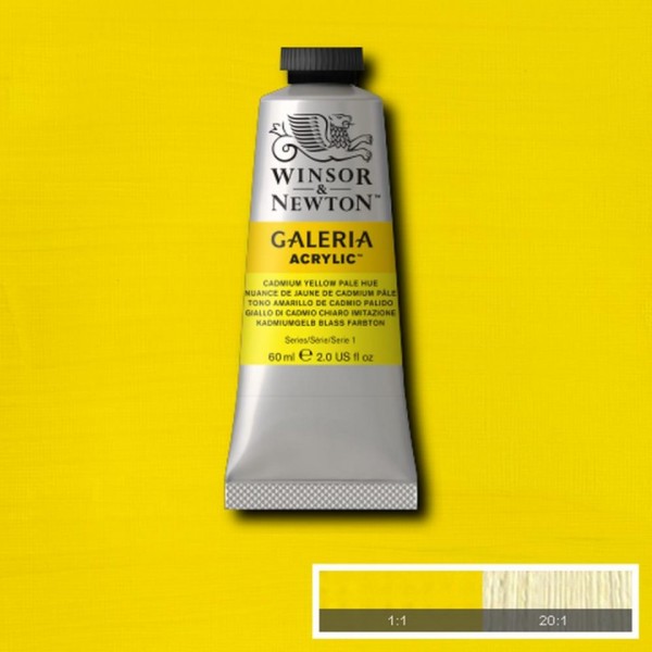 Tubetto Acrilico Galeria 60 ml Giallo Cadmio Chiaro 114