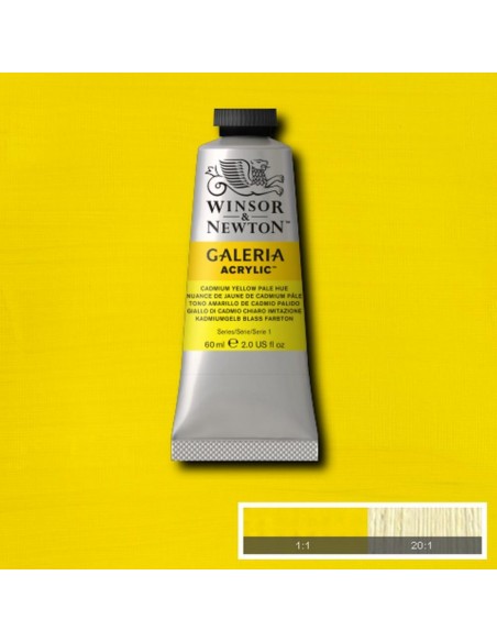 Tubetto Acrilico Galeria 60 ml Giallo Cadmio Chiaro 114