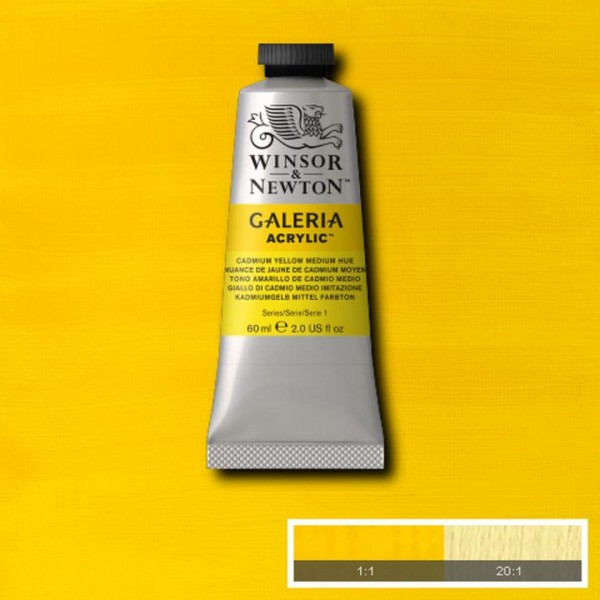 Tubetto Acrilico Galeria 60 ml Giallo Cadmio Medio 120
