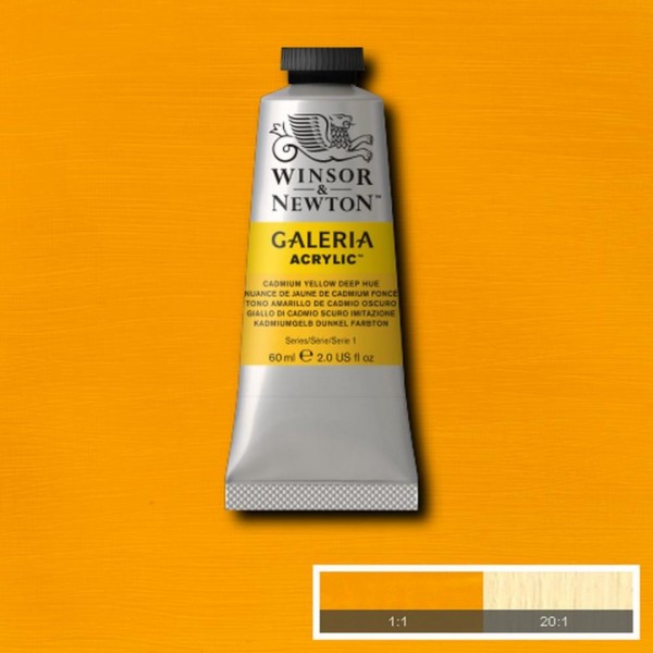 Tubetto Acrilico Galeria 60 ml Giallo cadmio scuro 115