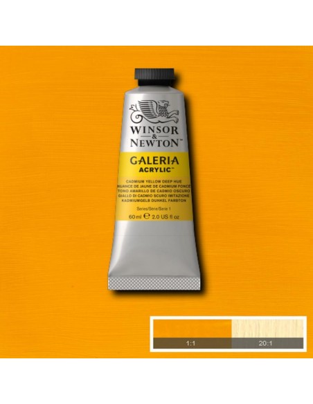 Tubetto Acrilico Galeria 60 ml Giallo cadmio scuro 115