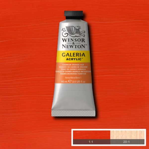 Tubetto Acrilico Galeria 60 ml Arancio Cadmio 90
