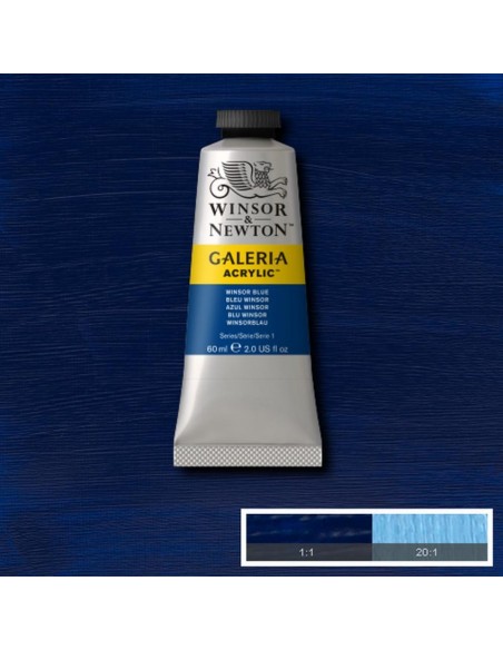 Tubetto Acrilico Galeria 60 ml Blu Winsor 706