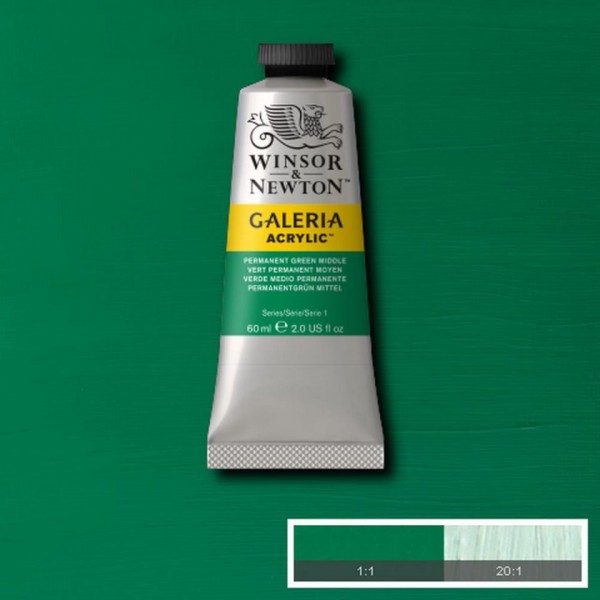 Tubetto Acrilico Galeria 60 ml Verde Medio 484