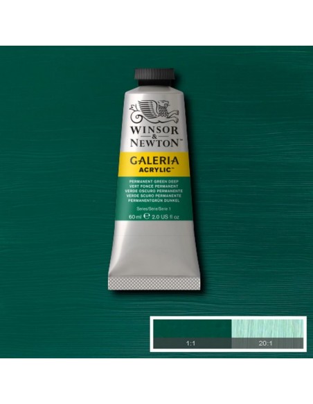 Tubetto Acrilico Galeria 60 ml Verde scuro intenso 482