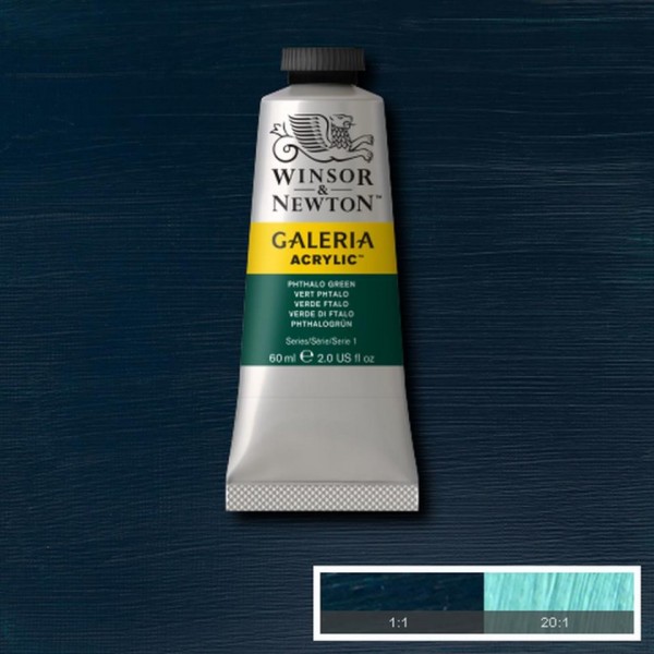 Tubetto Acrilico Galeria 60 ml Verde Ftalo 522