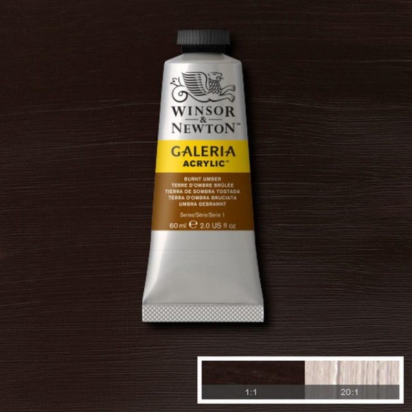 Tubetto Acrilico Galeria 60 ml Terra d'ombra bruciata 76