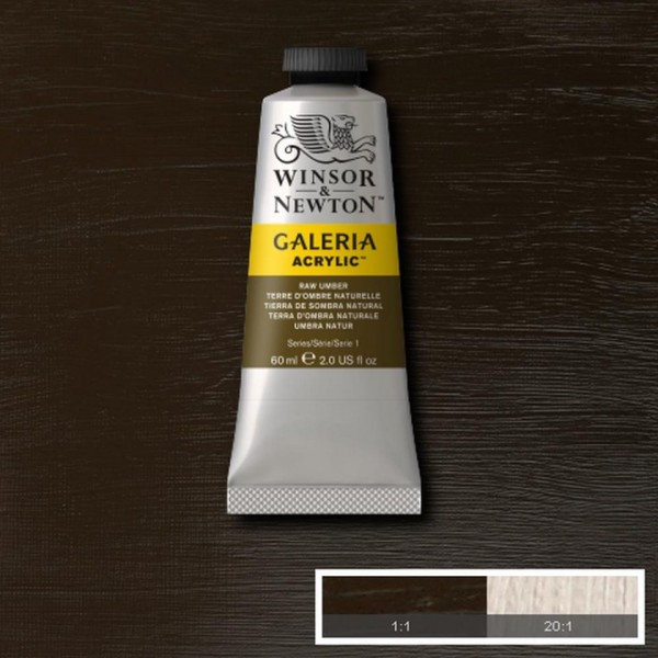 Tubetto Acrilico Galeria 60 ml Terra d'ombra grezza 554