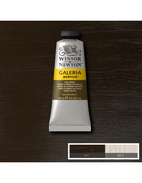 Tubetto Acrilico Galeria 60 ml Terra d'ombra grezza 554