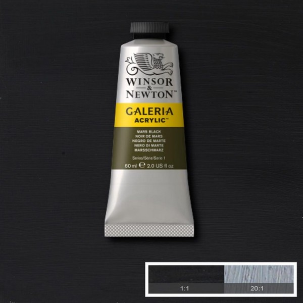 Tubetto Acrilico Galeria 60 ml Nero di Marte 386