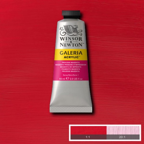 Tubetto Acrilico Galeria 60 ml Pigmento Magenta 533