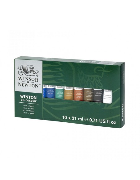 Set 10 tubi olio 21 ml colori assortiti