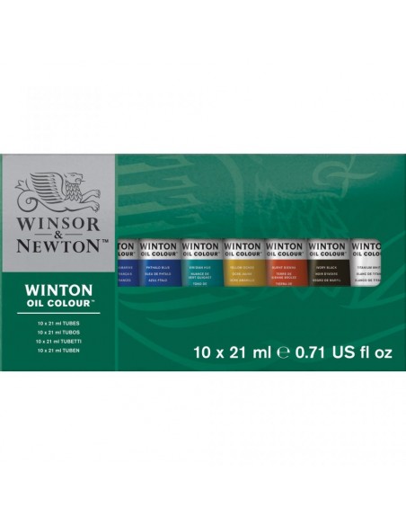 Set 10 tubi olio 21 ml colori assortiti