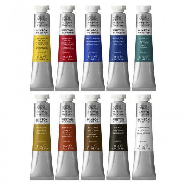 Set 10 tubi olio 21 ml colori assortiti