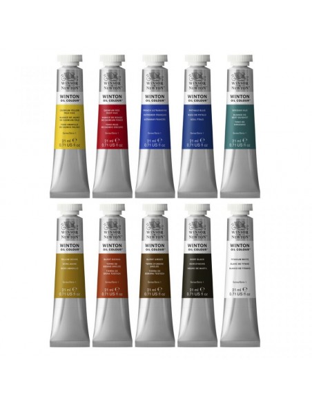 Set 10 tubi olio 21 ml colori assortiti