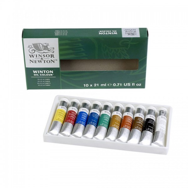 Set 10 tubi olio 21 ml colori assortiti