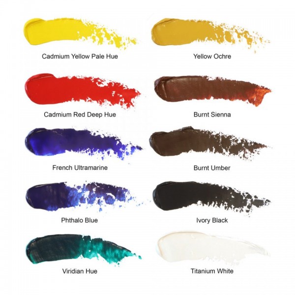 Set 10 tubi olio 21 ml colori assortiti