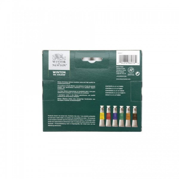 Set 6 tubi olio 21 ml colori assortiti