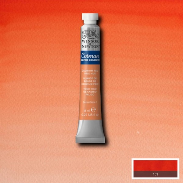 Tubetto Acquarello Cotman 8 ml Rosso Cadmio Chiaro 103 2
