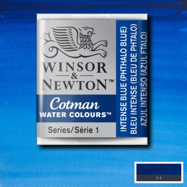 Acquarello Cotman 1/2 godet Blu Intenso 327