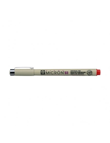 Pigma Micron 0,3 mm Rosso